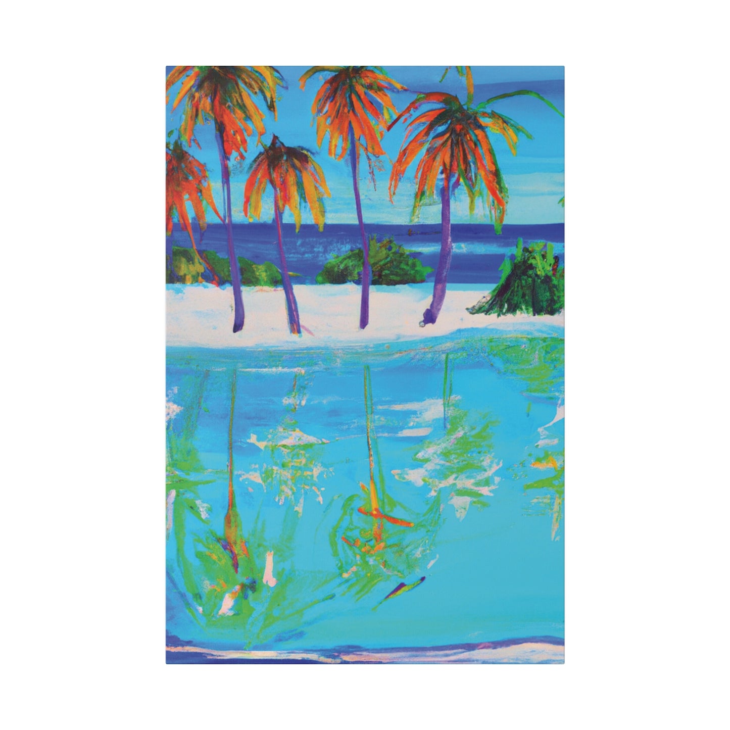 4518F - Bahamas Ocean Painting Print | Bahamas | Ocean | Beach | Poster | Home Decor | Wall Art | Canvas