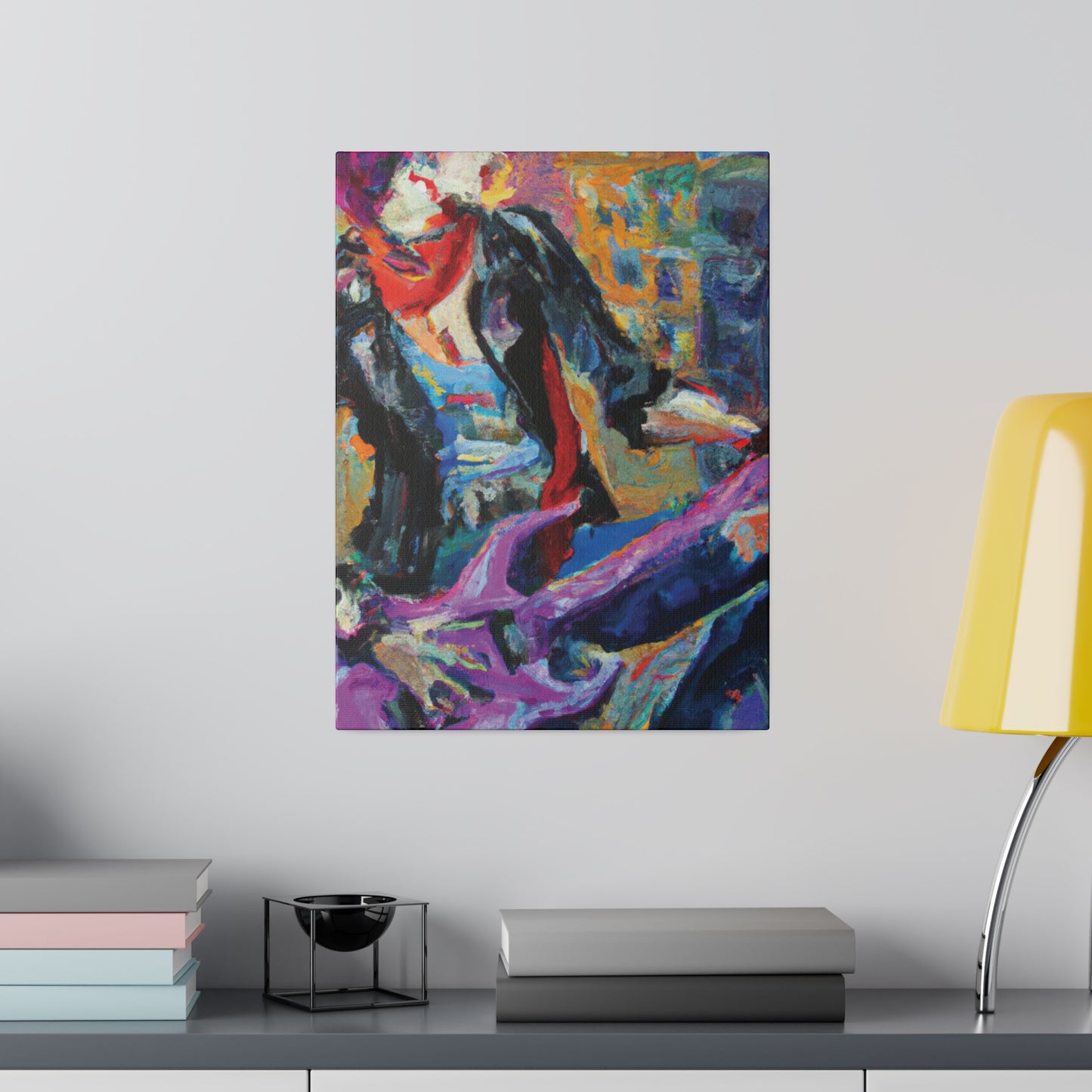 4827X - Rockstar Oil Painting Style Print | Poster | Home Decor | Wall Art | Music Art | Canvas