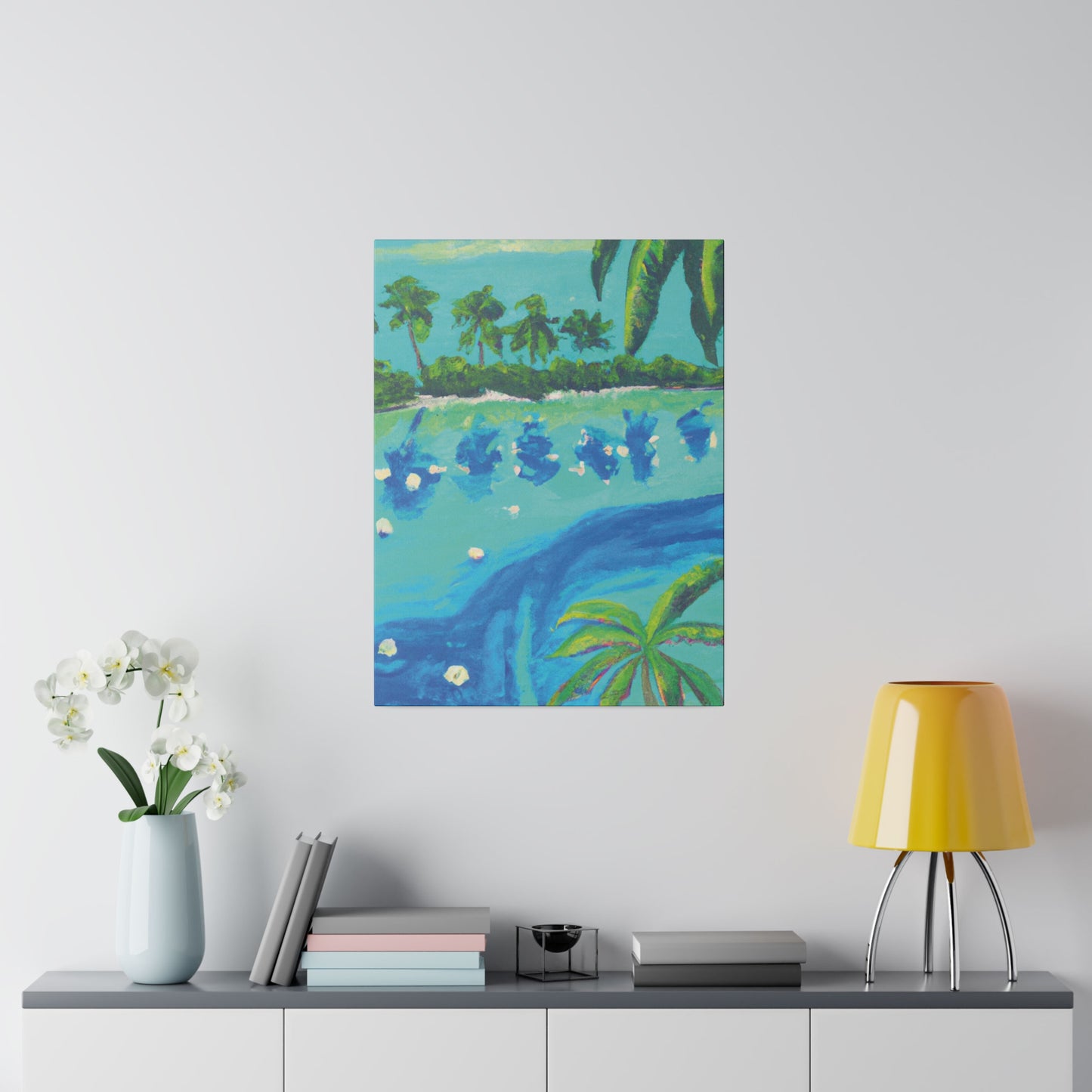 7772T - Bahamas Ocean Painting Print | Bahamas | Ocean | Beach | Poster | Home Decor | Wall Art | Canvas