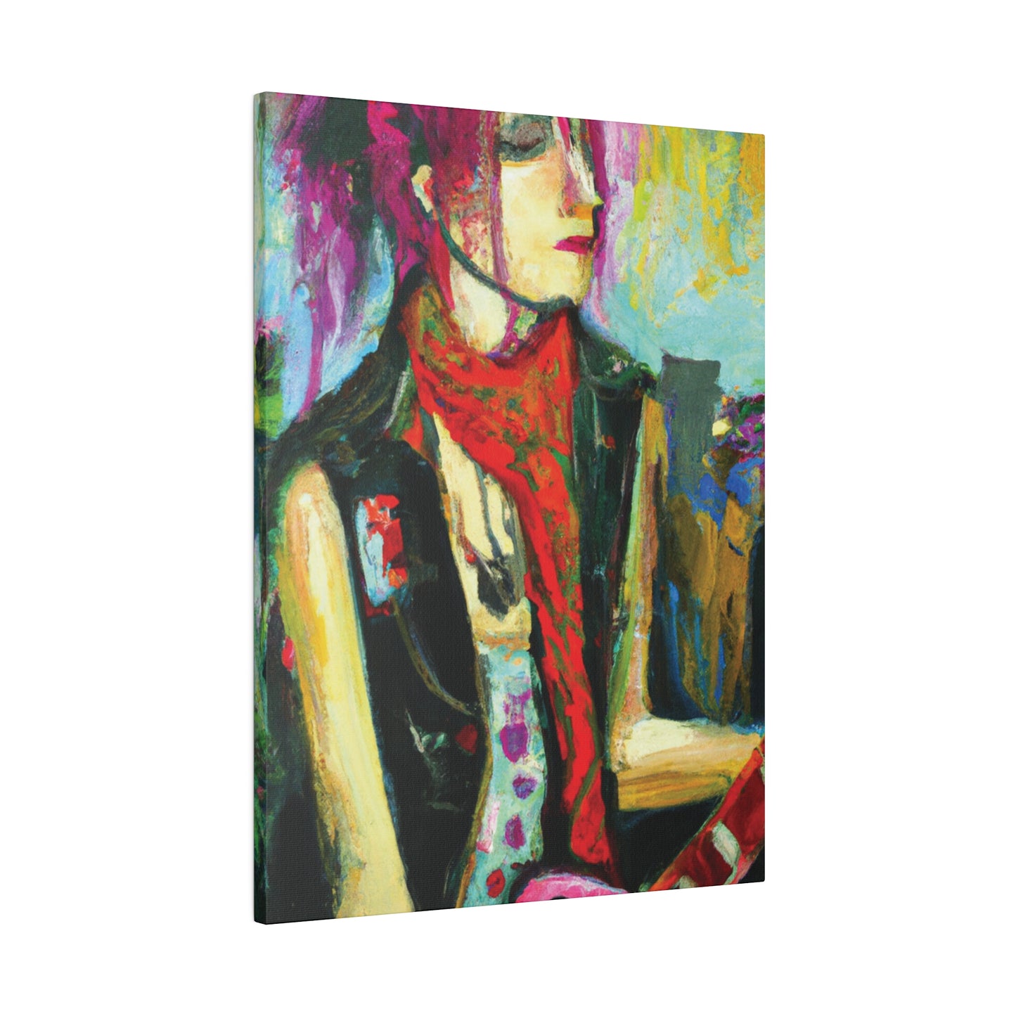 9141P - Rockstar Oil Painting Style Print | Poster | Home Decor | Wall Art | Music Art | Canvas