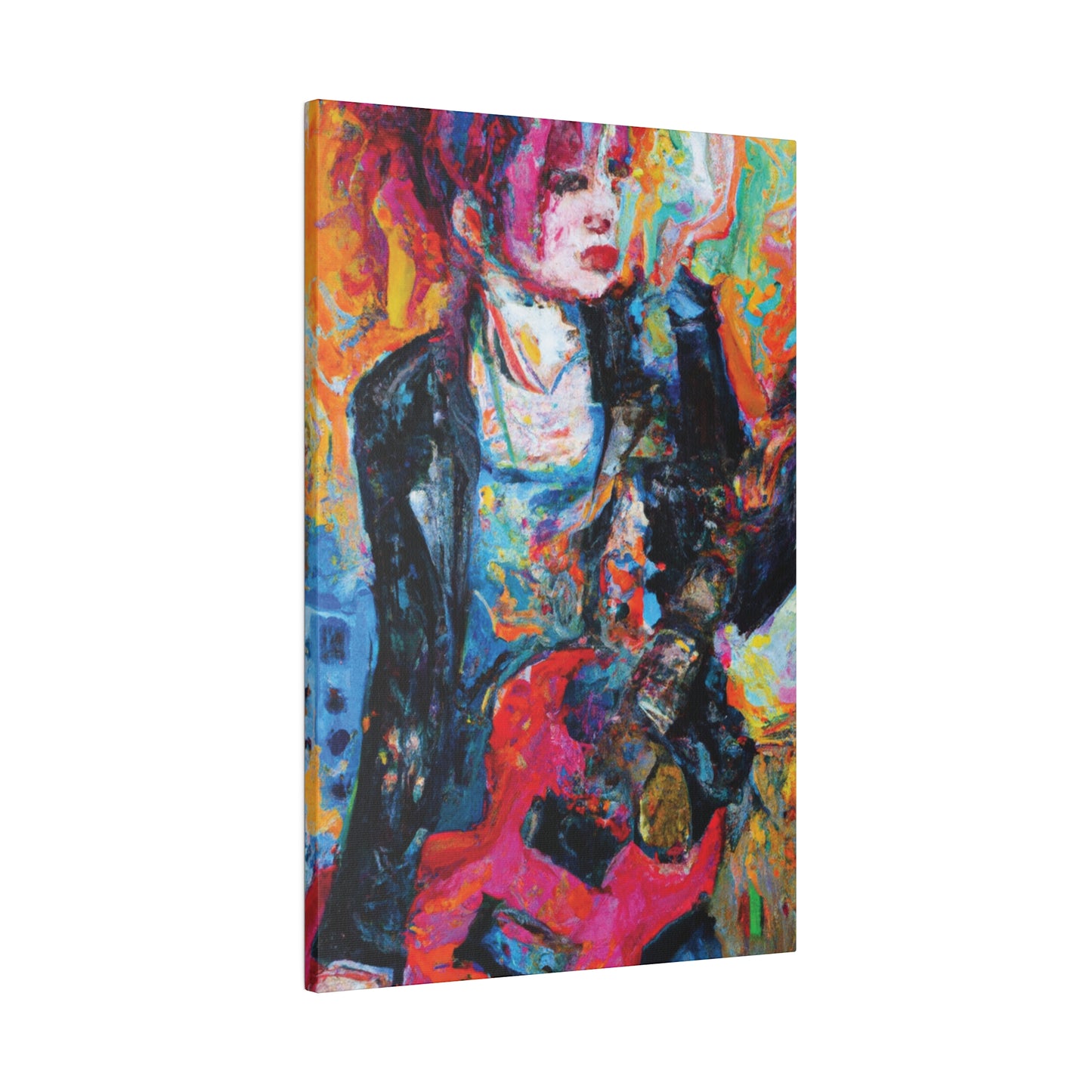 6278X - Rockstar Oil Painting Style Print | Poster | Home Decor | Wall Art | Music Art | Canvas