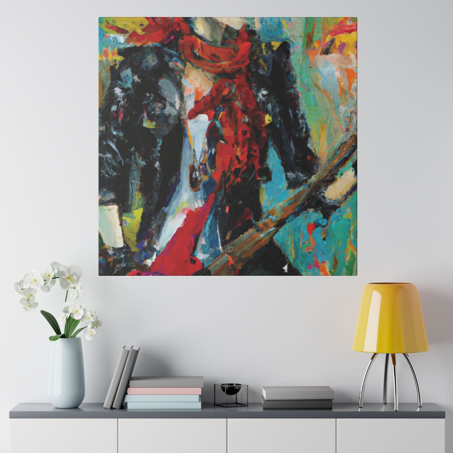 4292C - Rockstar Oil Painting Style Print | Poster | Home Decor | Wall Art | Music Art | Canvas