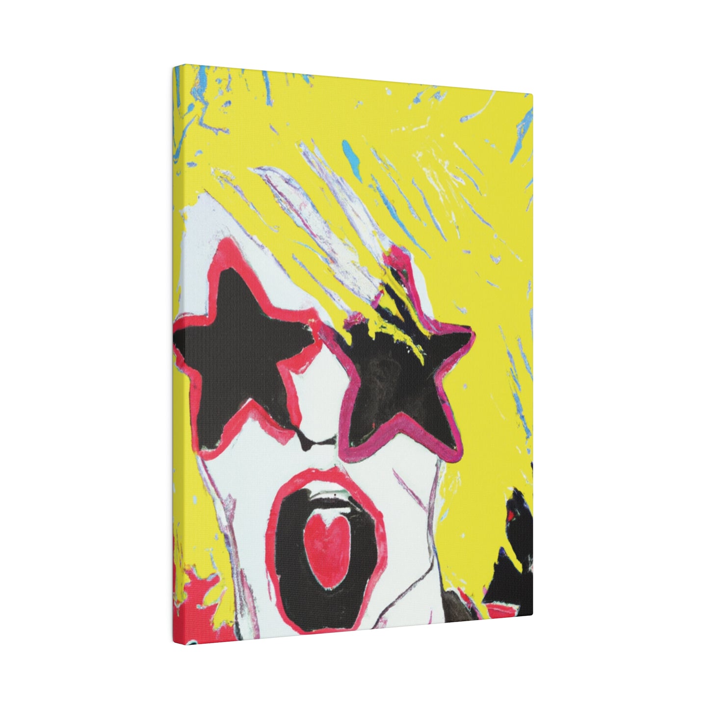 6256G - Rockstar Painting Print | Face | Abstract | Poster | Home Decor | Wall Art | Music Art | Canvas