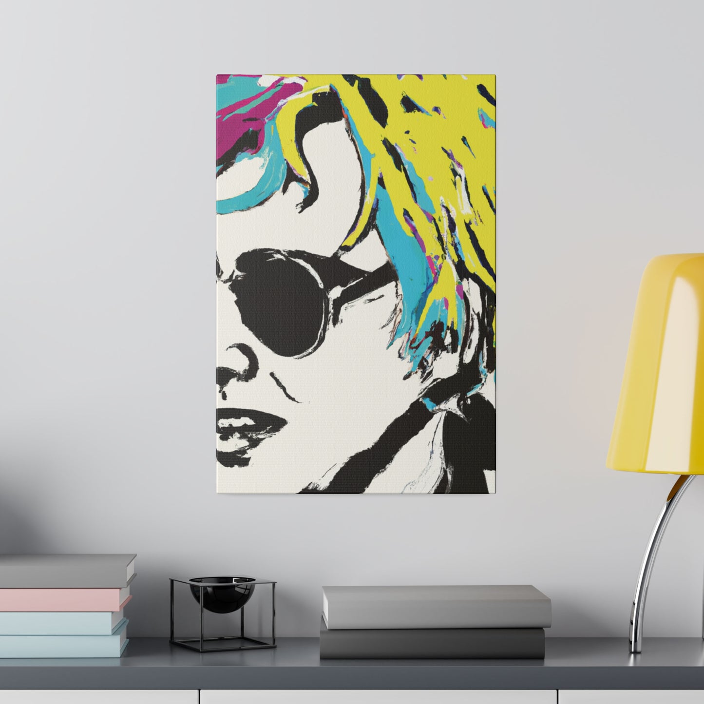 3921R - Rockstar Painting Print | Face | Abstract | Poster | Home Decor | Wall Art | Music Art | Canvas