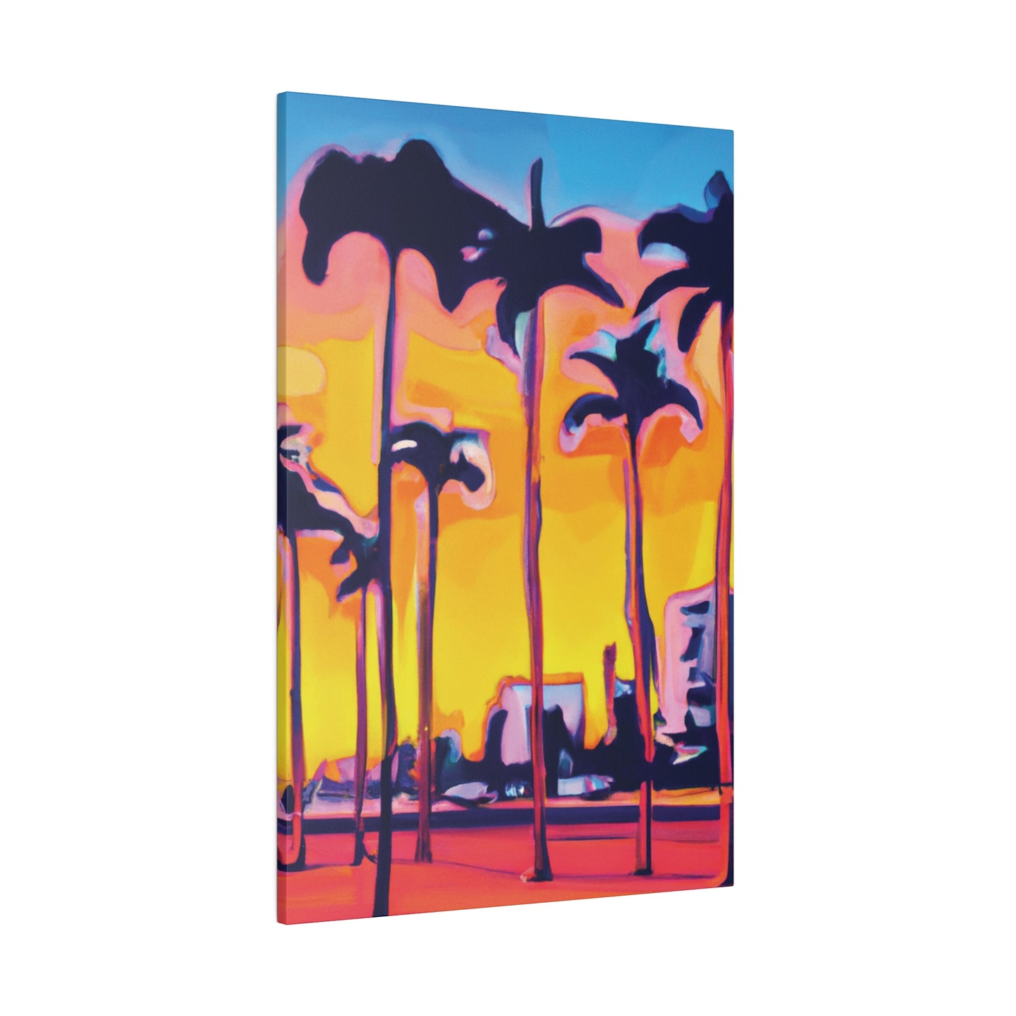 9692W - Miami Beach Sunset Painting Print | Miami | Beach | Sunset | Poster | Home Decor | Wall Art | Canvas