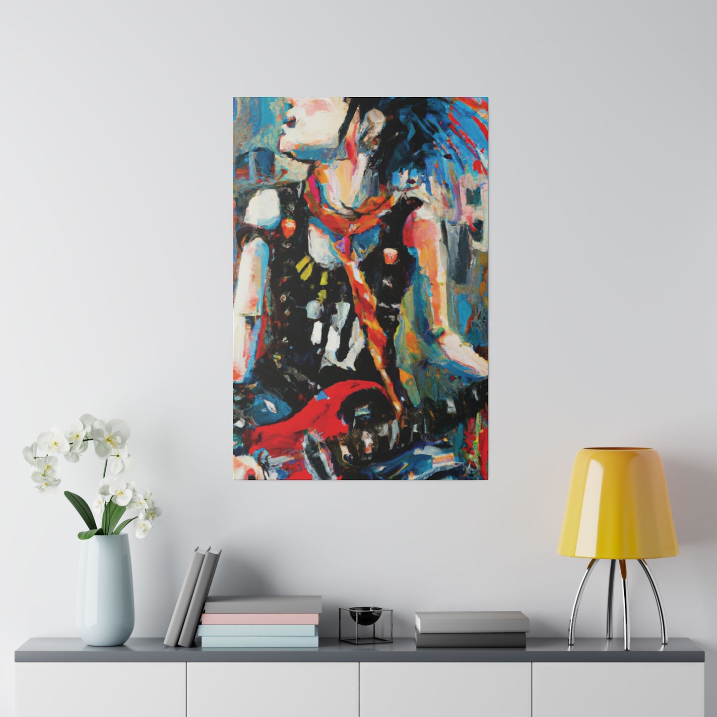 7179U - Rockstar Oil Painting Style Print | Poster | Home Decor | Wall Art | Music Art | Canvas