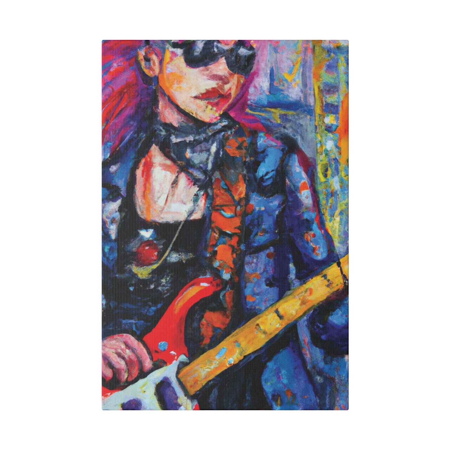 9231K - Rockstar Oil Painting Style Print | Poster | Home Decor | Wall Art | Music Art | Canvas