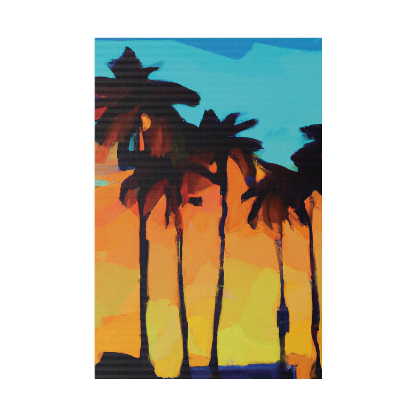 3606O - Miami Beach Sunset Painting Print | Miami | Beach | Sunset | Poster | Home Decor | Wall Art | Canvas