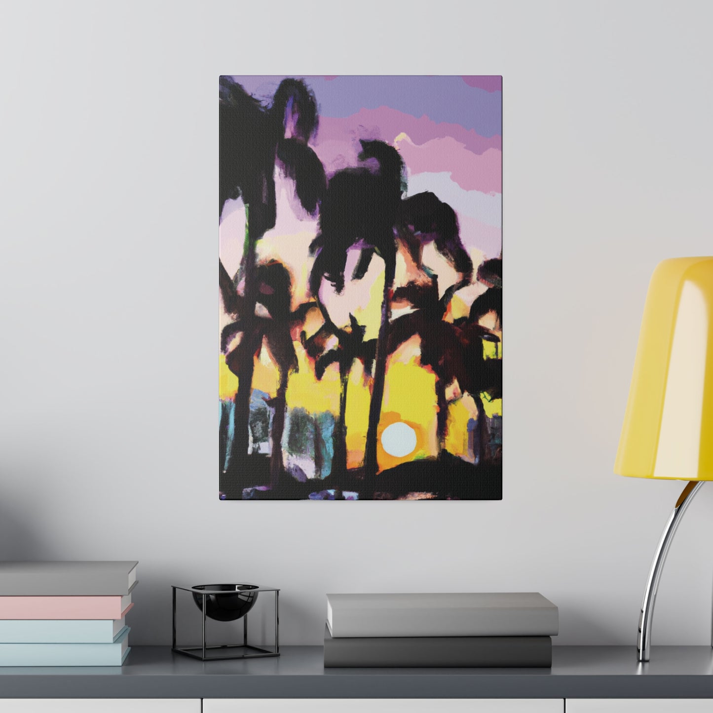 5231Y - Miami Beach Sunset Painting Print | Miami | Beach | Sunset | Poster | Home Decor | Wall Art | Canvas