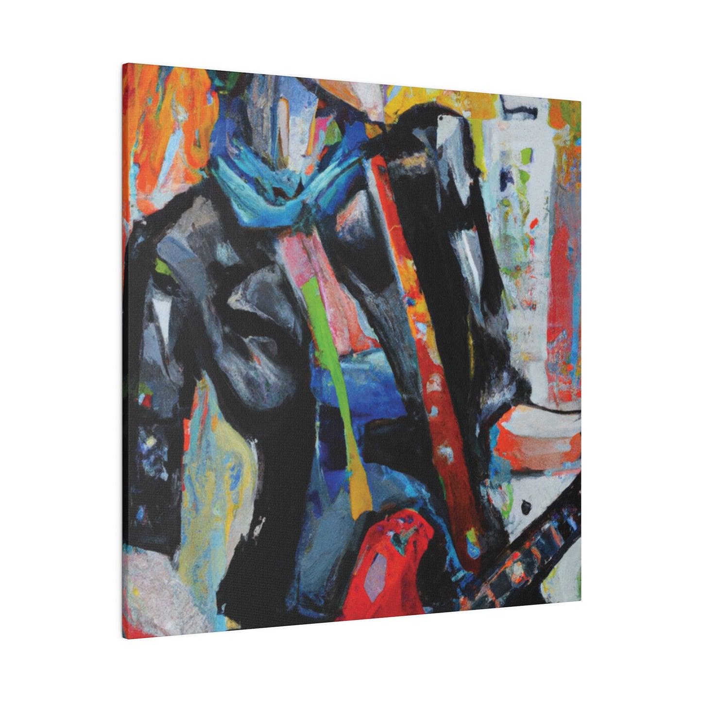 3614G - Rockstar Oil Painting Style Print | Poster | Home Decor | Wall Art | Music Art | Canvas