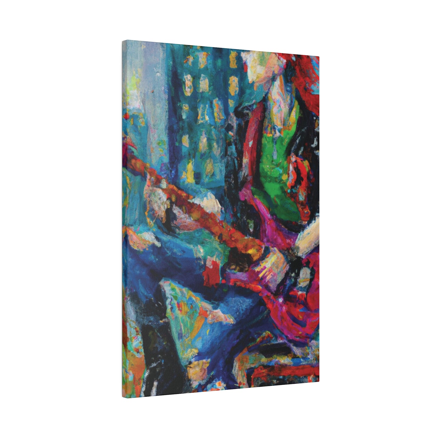 5937P - Rockstar Oil Painting Style Print | Poster | Home Decor | Wall Art | Music Art | Canvas