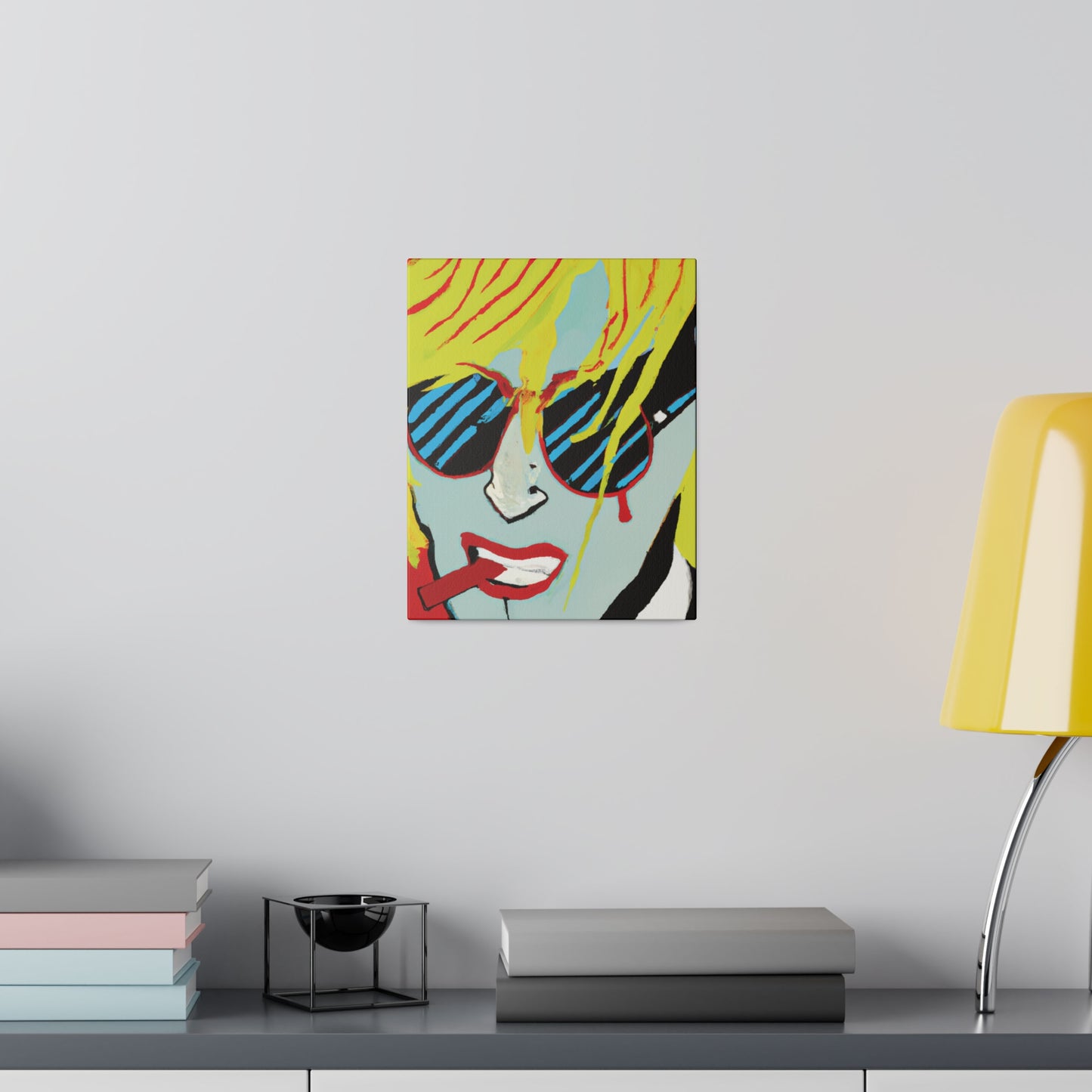 3122Y - Rockstar Painting Print | Face | Abstract | Poster | Home Decor | Wall Art | Music Art | Canvas