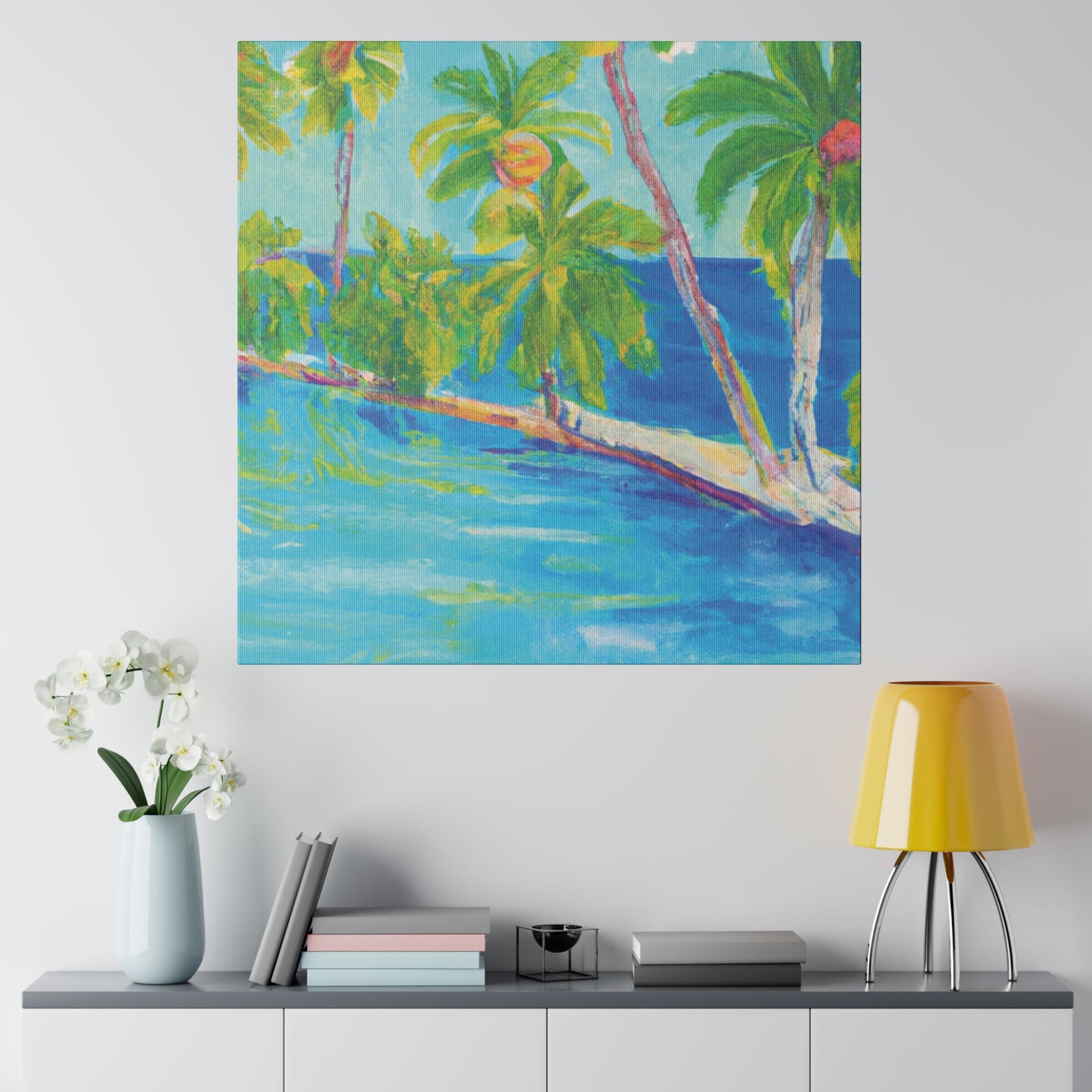 8256Q - Bahamas Ocean Painting Print | Bahamas | Ocean | Beach | Poster | Home Decor | Wall Art | Canvas