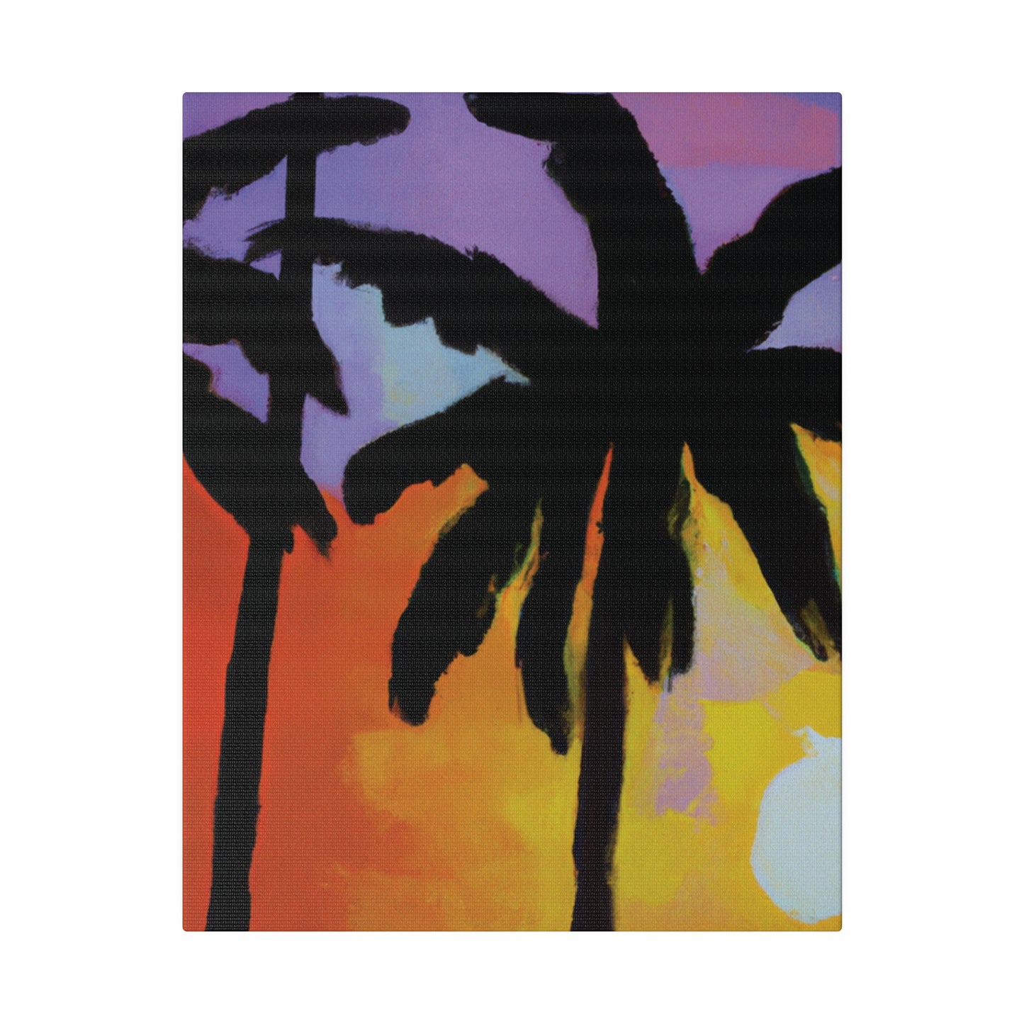 8594V - Miami Beach Sunset Painting Print | Miami | Beach | Sunset | Poster | Home Decor | Wall Art | Canvas