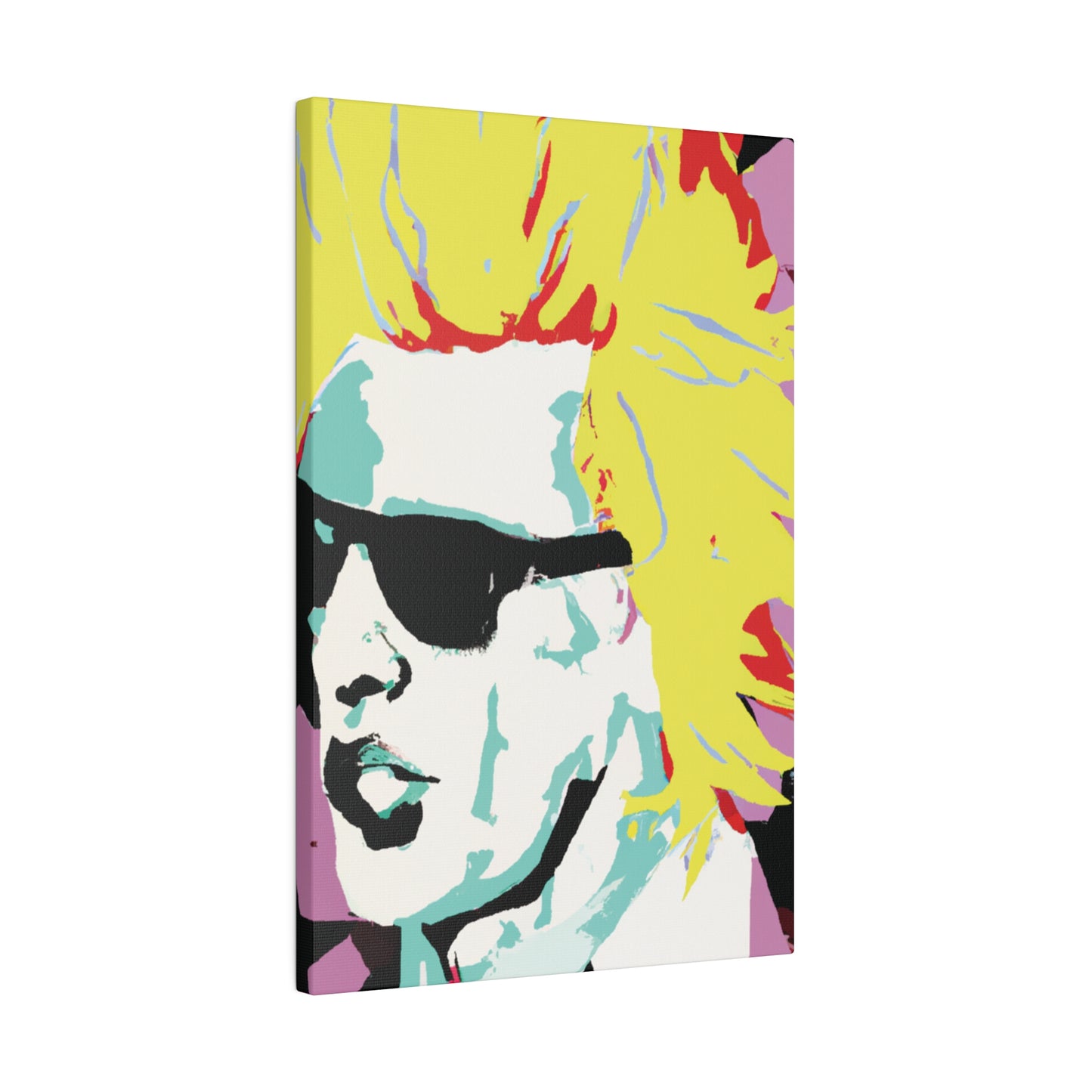 8282G - Rockstar Painting Print | Face | Abstract | Poster | Home Decor | Wall Art | Music Art | Canvas