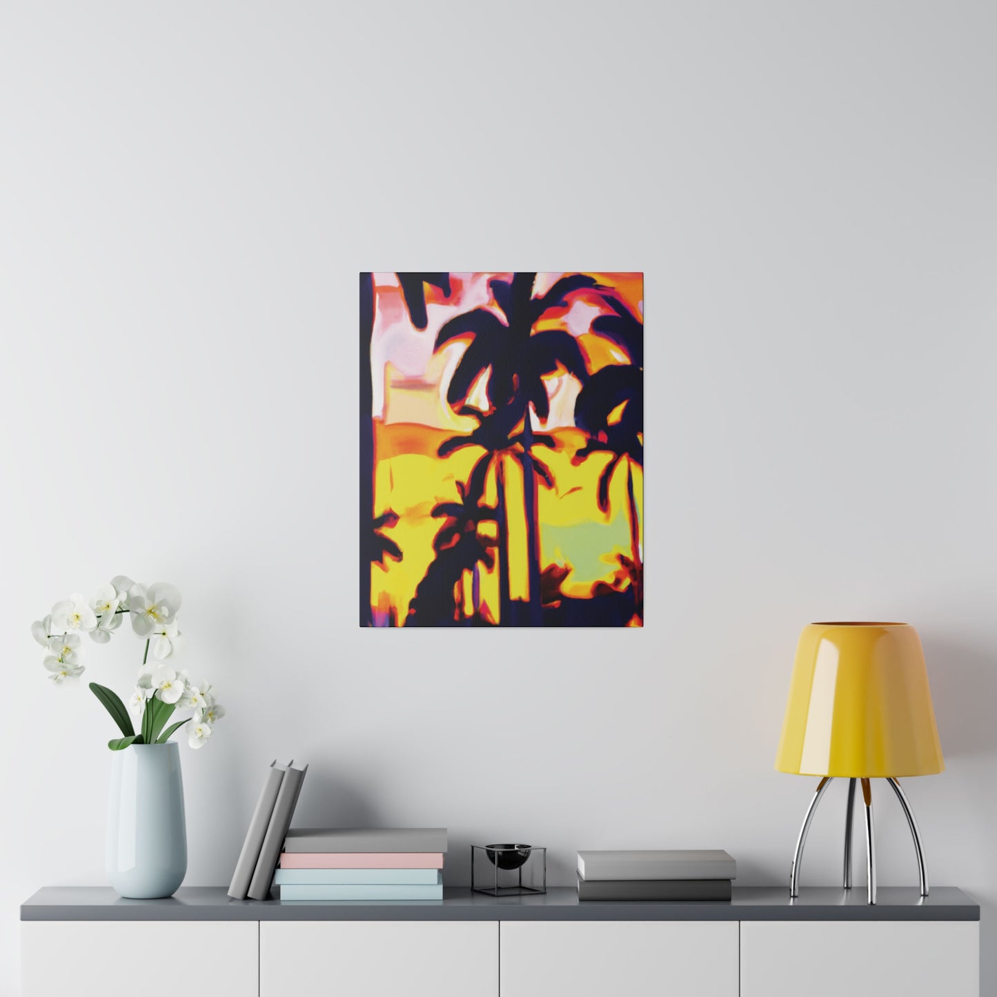 8254X - Miami Beach Sunset Painting Print | Miami | Beach | Sunset | Poster | Home Decor | Wall Art | Canvas