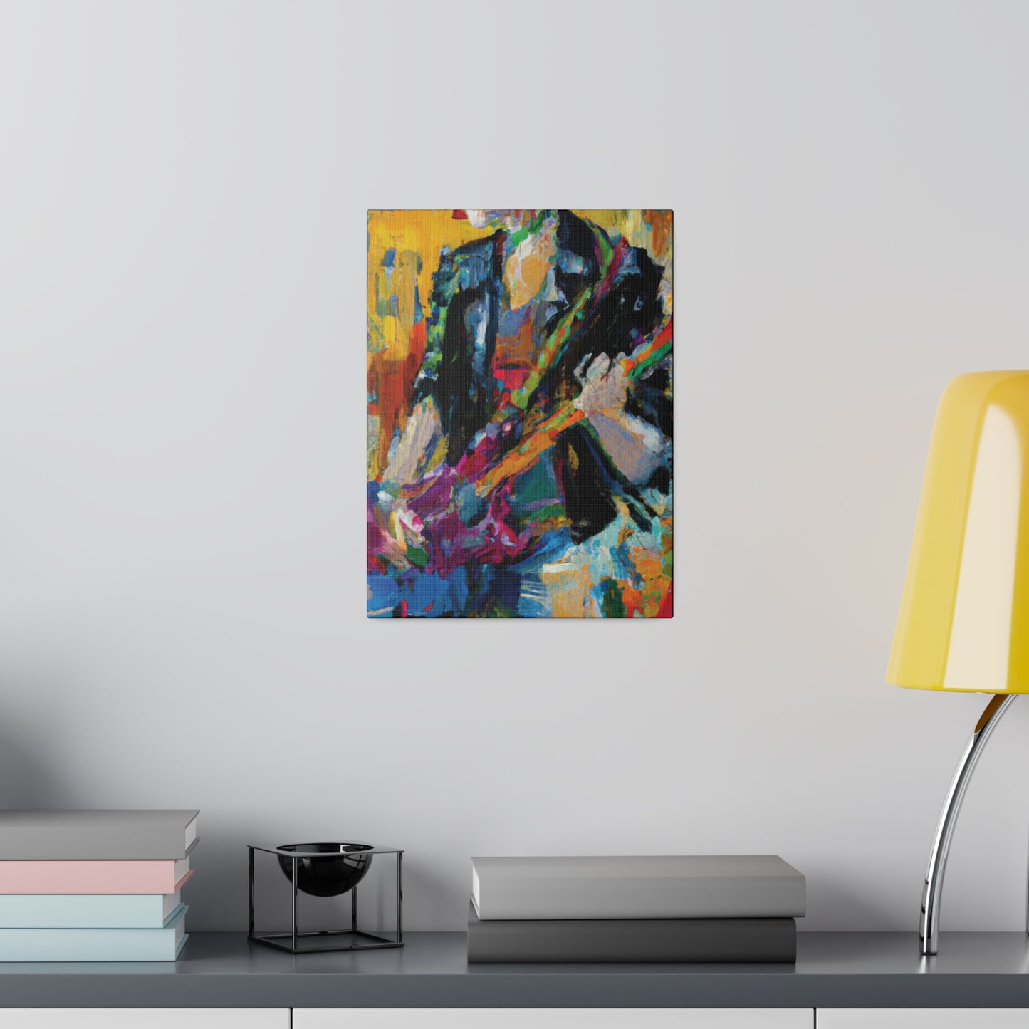 4813Q - Rockstar Oil Painting Style Print | Poster | Home Decor | Wall Art | Music Art | Canvas