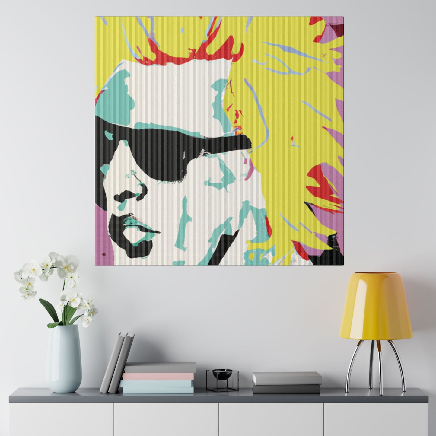 8282G - Rockstar Painting Print | Face | Abstract | Poster | Home Decor | Wall Art | Music Art | Canvas