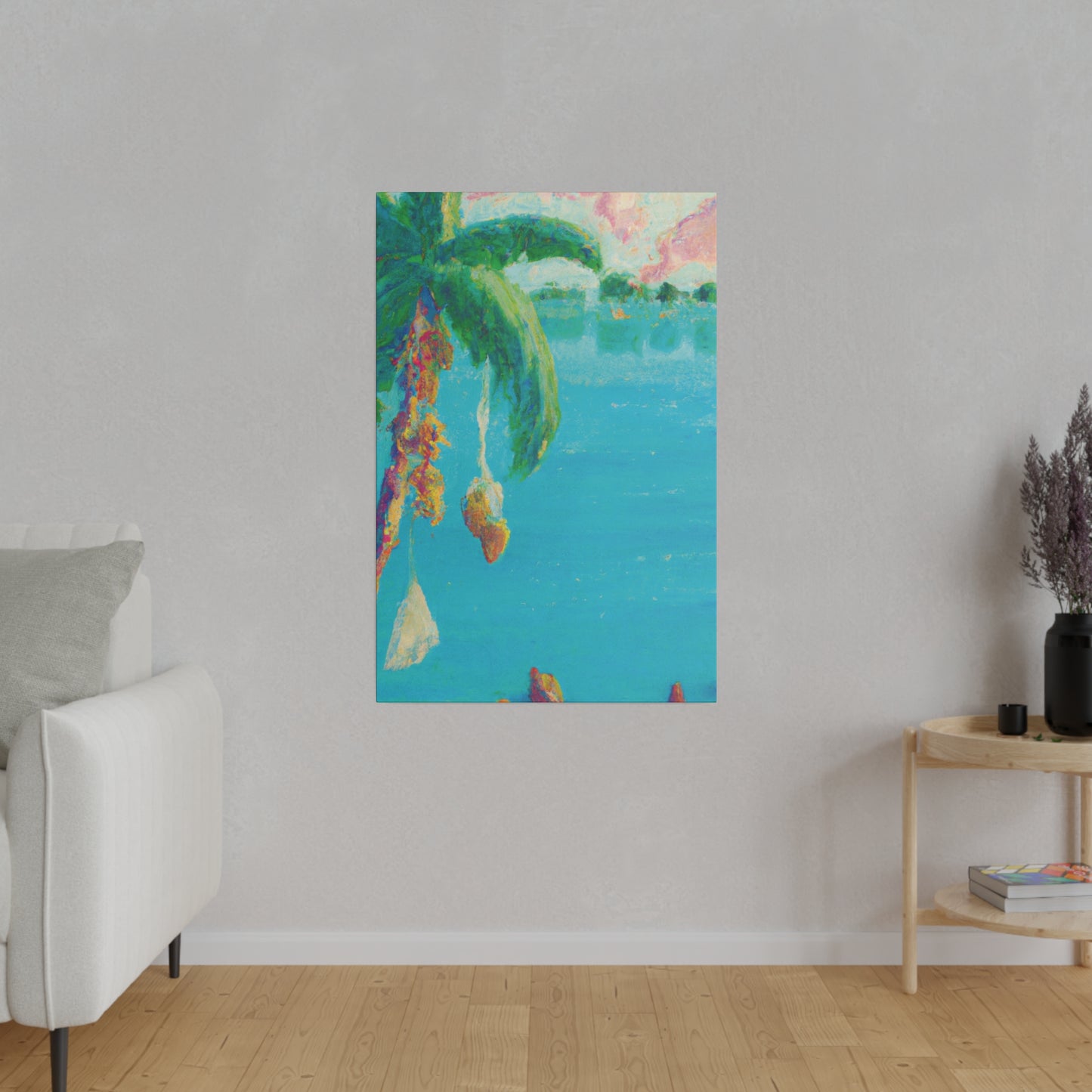 7357A - Bahamas Ocean Painting Print | Bahamas | Ocean | Beach | Poster | Home Decor | Wall Art | Canvas