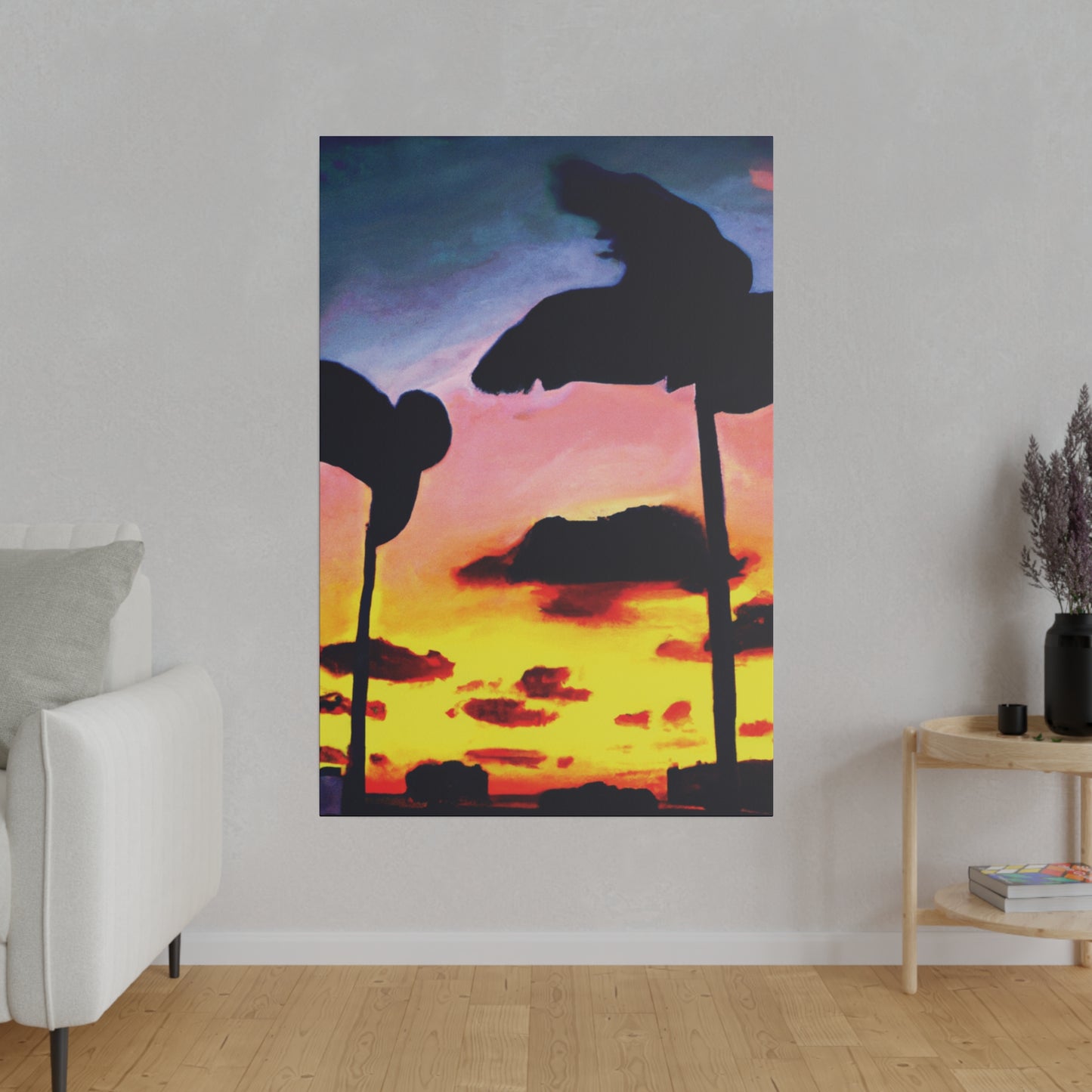 7515G - Miami Beach Sunset Painting Print | Miami | Beach | Sunset | Poster | Home Decor | Wall Art | Canvas