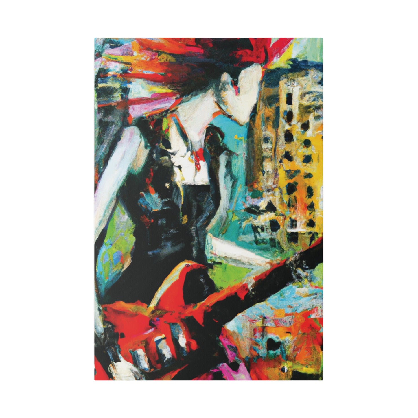 3226O - Rockstar Oil Painting Style Print | Poster | Home Decor | Wall Art | Music Art | Canvas