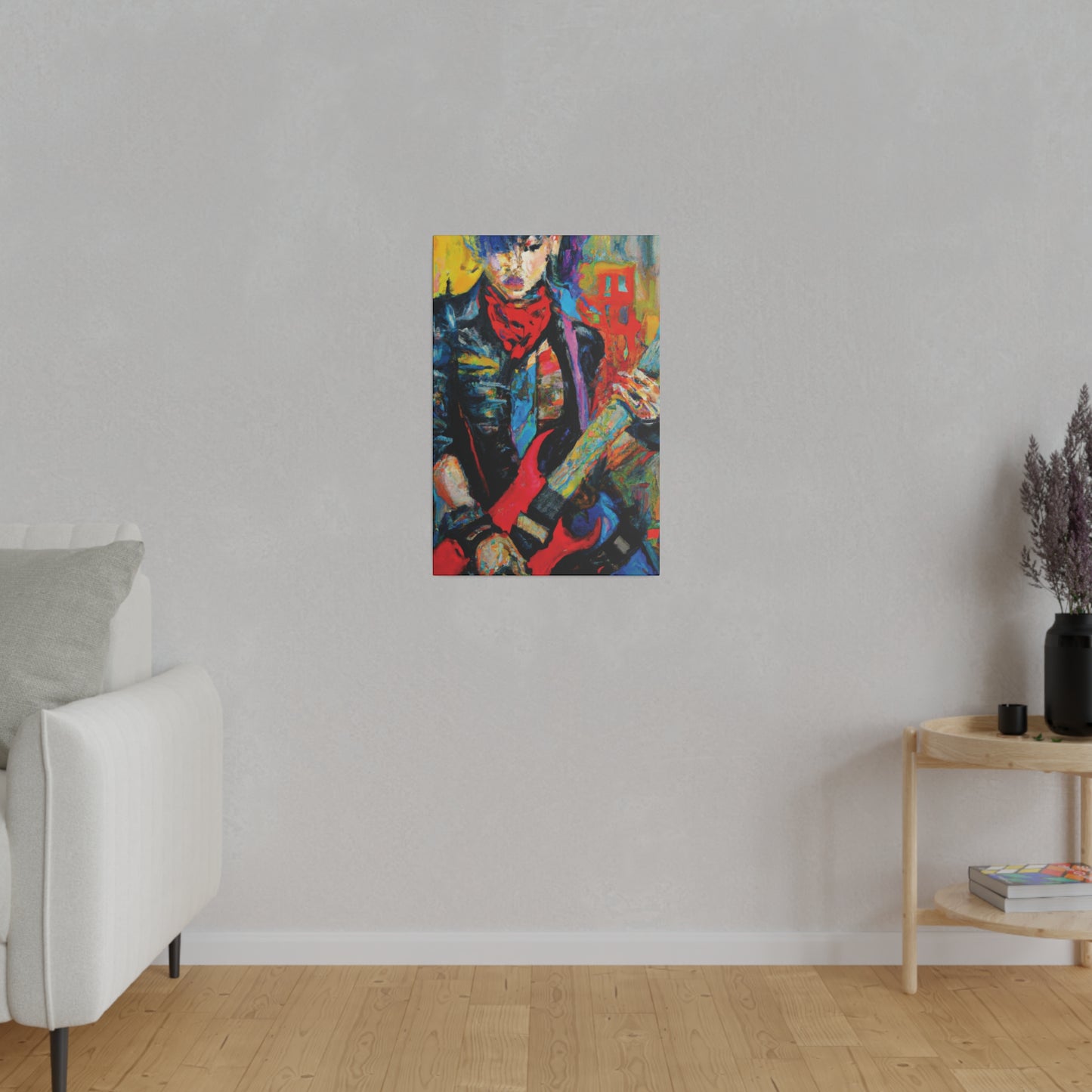 8732A - Rockstar Oil Painting Style Print | Poster | Home Decor | Wall Art | Music Art | Canvas