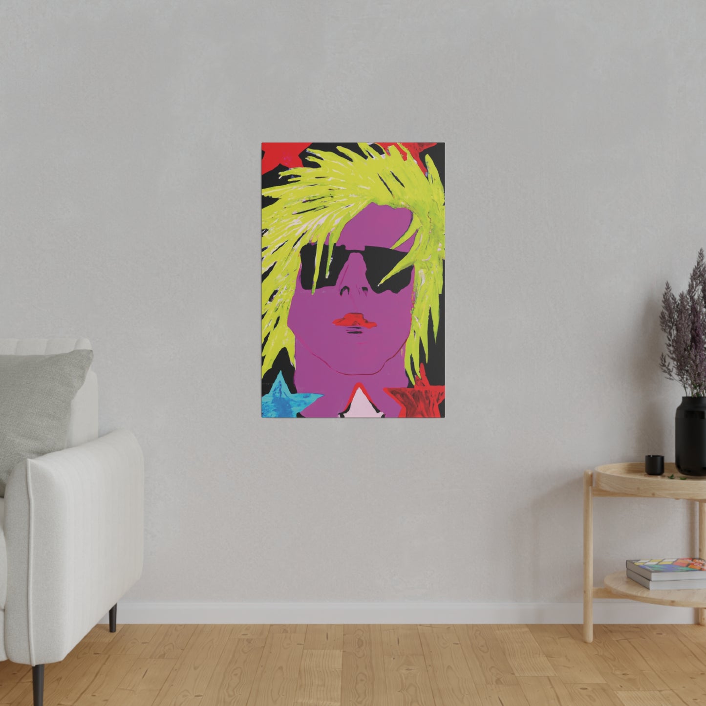 3271U - Rockstar Painting Print | Face | Abstract | Poster | Home Decor | Wall Art | Music Art | Canvas