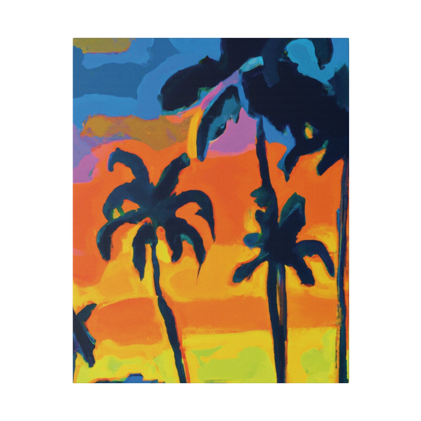 5462R - Miami Beach Sunset Painting Print | Miami | Beach | Sunset | Poster | Home Decor | Wall Art | Canvas