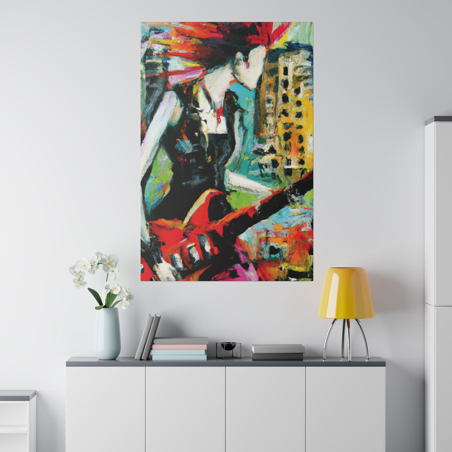 3226O - Rockstar Oil Painting Style Print | Poster | Home Decor | Wall Art | Music Art | Canvas