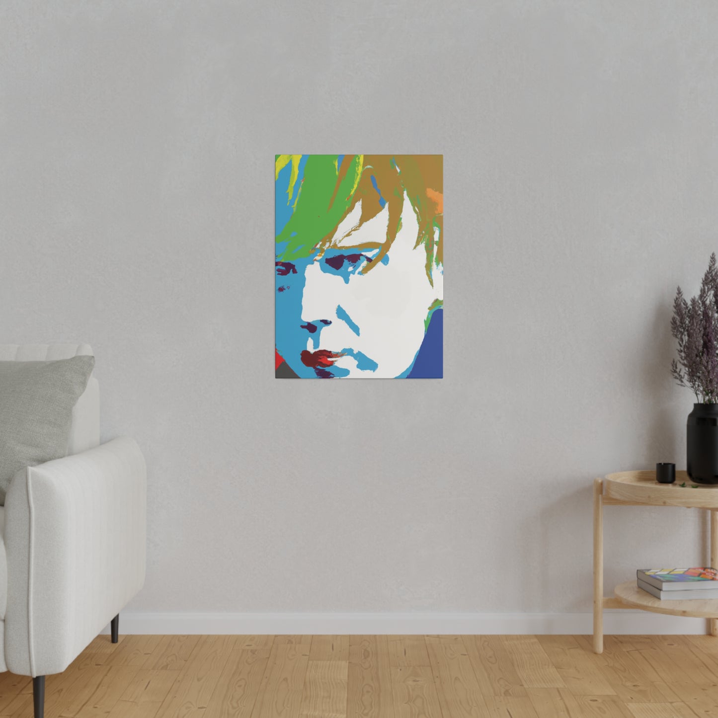 2179J - Rockstar Painting Print | Face | Abstract | Poster | Home Decor | Wall Art | Music Art | Canvas