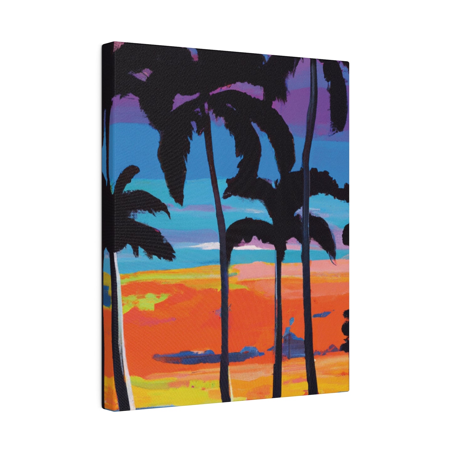 7891V - Miami Beach Sunset Painting Print | Miami | Beach | Sunset | Poster | Home Decor | Wall Art | Canvas