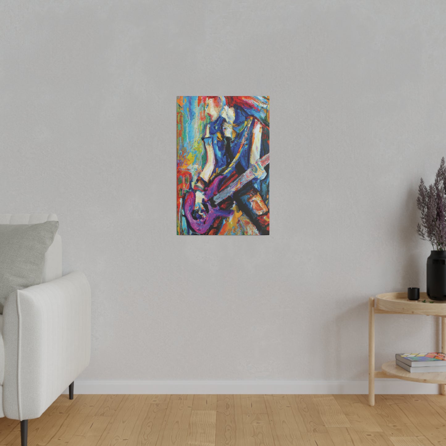 3886Z - Rockstar Oil Painting Style Print | Poster | Home Decor | Wall Art | Music Art | Canvas