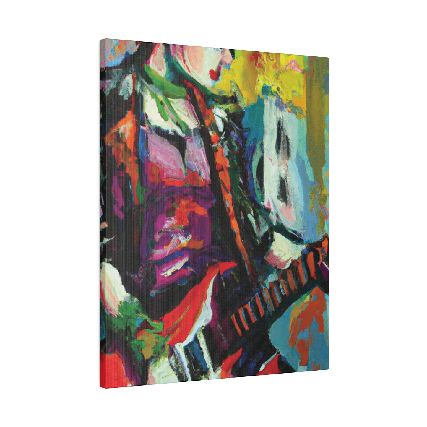 2671G - Rockstar Oil Painting Style Print | Poster | Home Decor | Wall Art | Music Art | Canvas