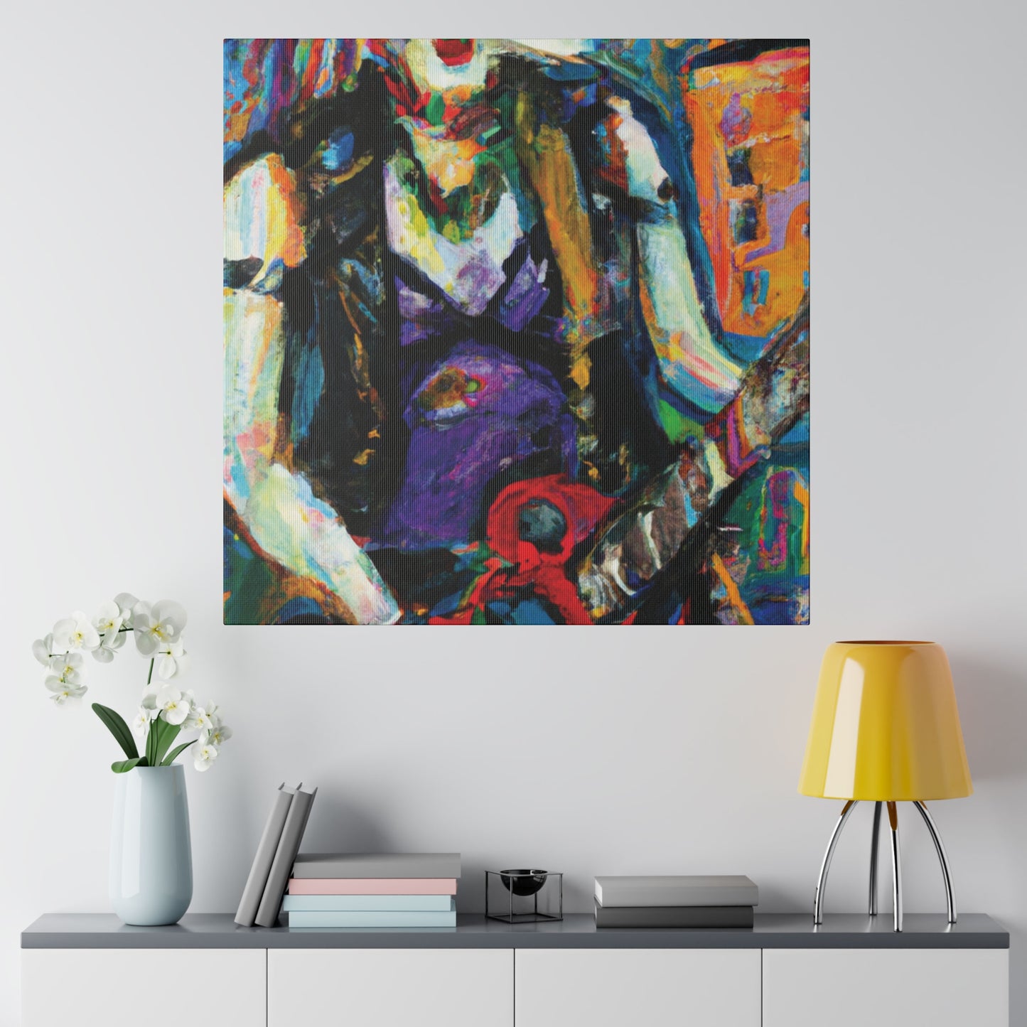 6874R - Rockstar Oil Painting Style Print | Poster | Home Decor | Wall Art | Music Art | Canvas