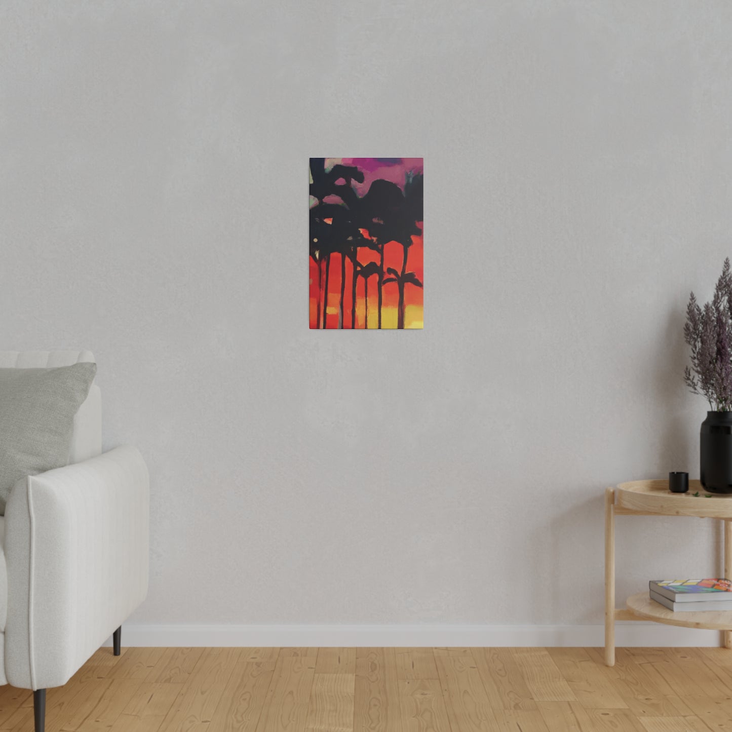 9653K - Miami Beach Sunset Painting Print | Miami | Beach | Sunset | Poster | Home Decor | Wall Art | Canvas