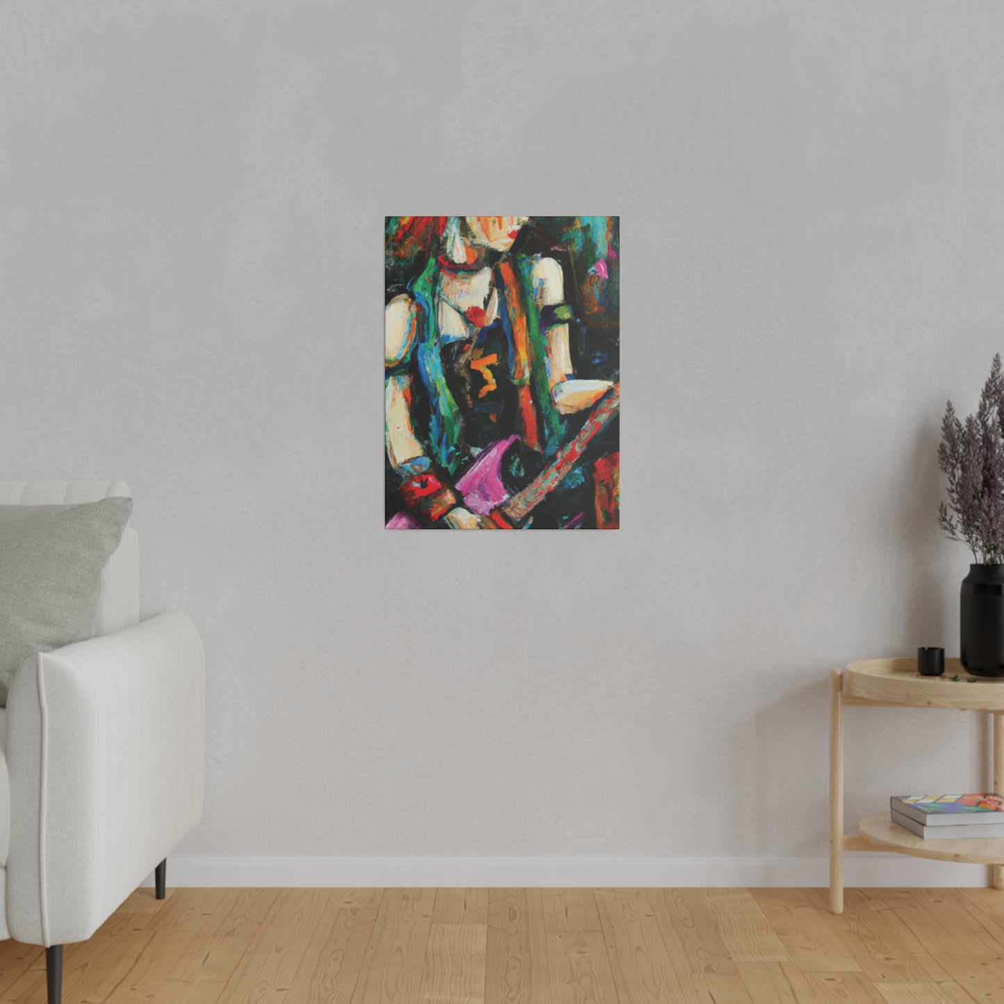 2705X - Rockstar Oil Painting Style Print | Poster | Home Decor | Wall Art | Music Art | Canvas