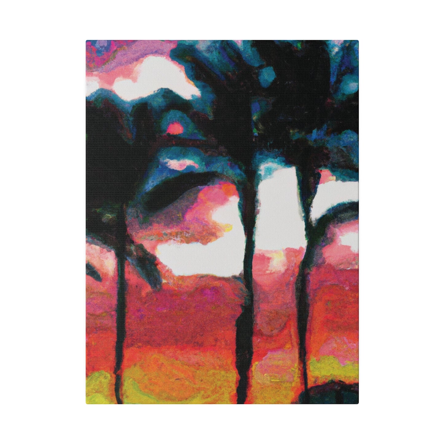 9677K - Miami Beach Sunset Painting Print | Miami | Beach | Sunset | Poster | Home Decor | Wall Art | Canvas