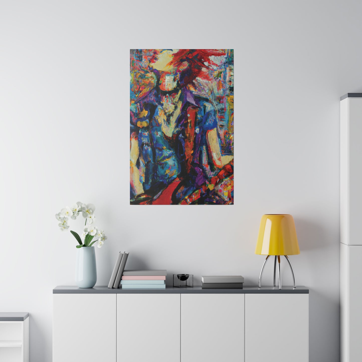 9667F - Rockstar Oil Painting Style Print | Poster | Home Decor | Wall Art | Music Art | Canvas