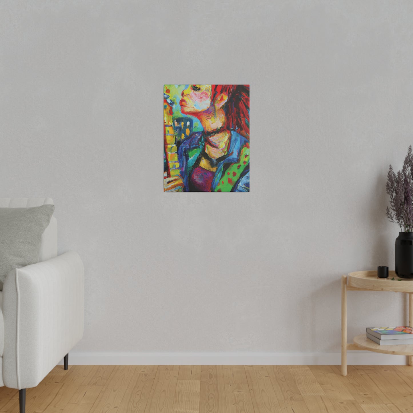 4898X - Rockstar Oil Painting Style Print | Poster | Home Decor | Wall Art | Music Art | Canvas