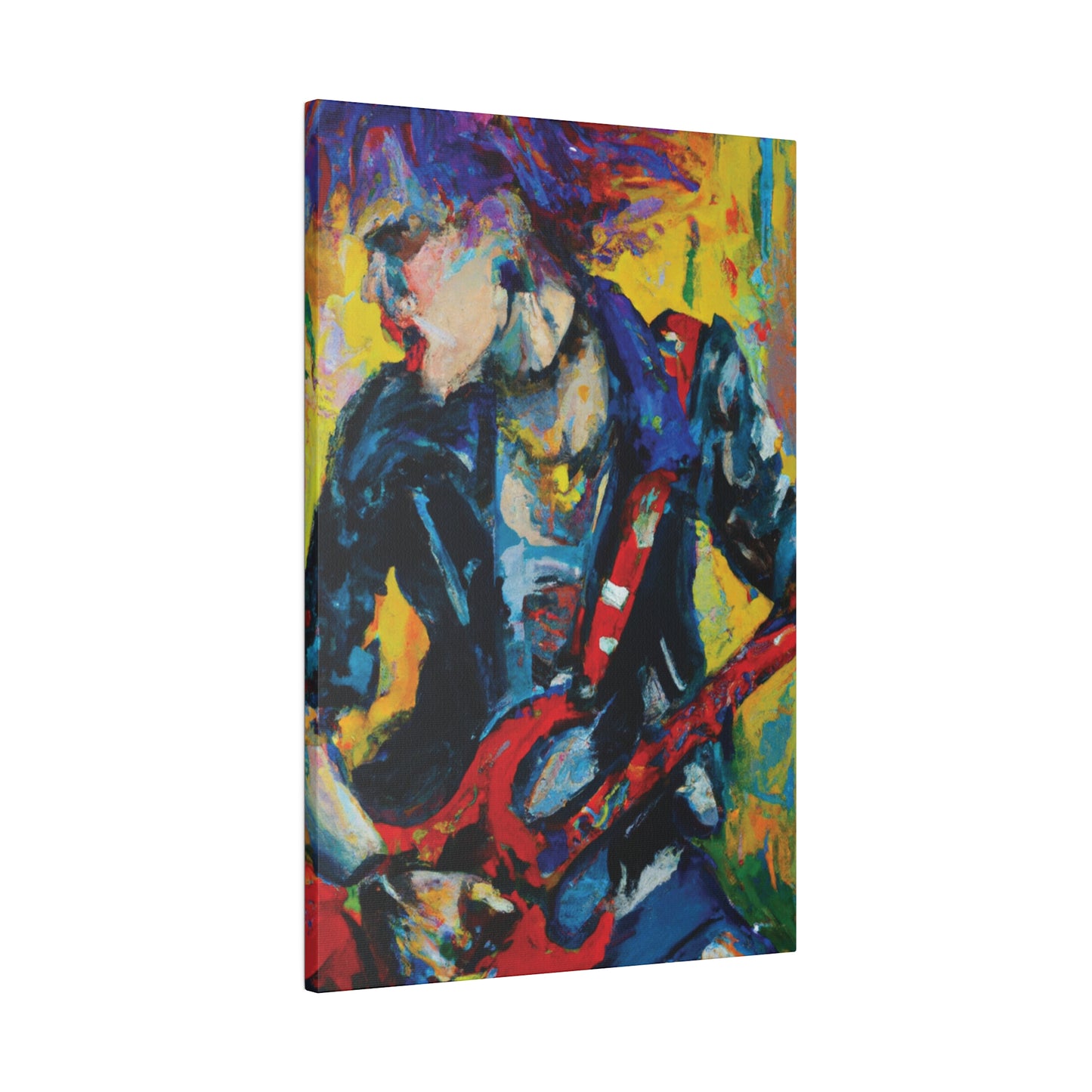 2249F - Rockstar Oil Painting Style Print | Poster | Home Decor | Wall Art | Music Art | Canvas