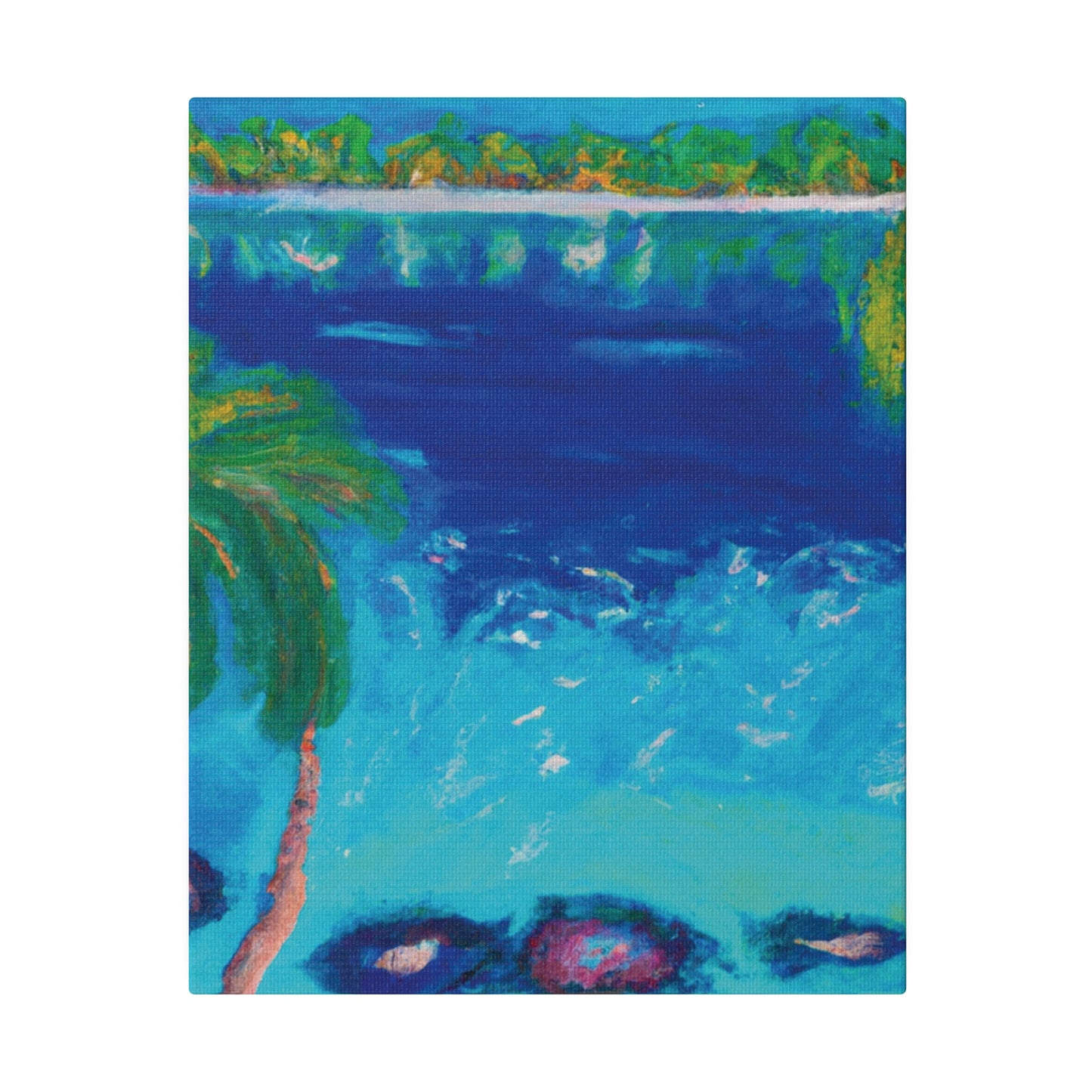 9850E - Bahamas Ocean Painting Print | Bahamas | Ocean | Beach | Poster | Home Decor | Wall Art | Canvas