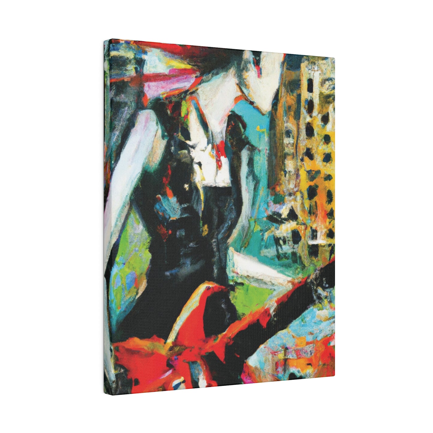 3226O - Rockstar Oil Painting Style Print | Poster | Home Decor | Wall Art | Music Art | Canvas