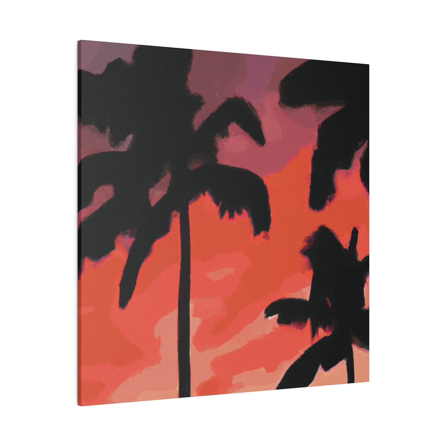 9324K - Miami Beach Sunset Painting Print | Miami | Beach | Sunset | Poster | Home Decor | Wall Art | Canvas