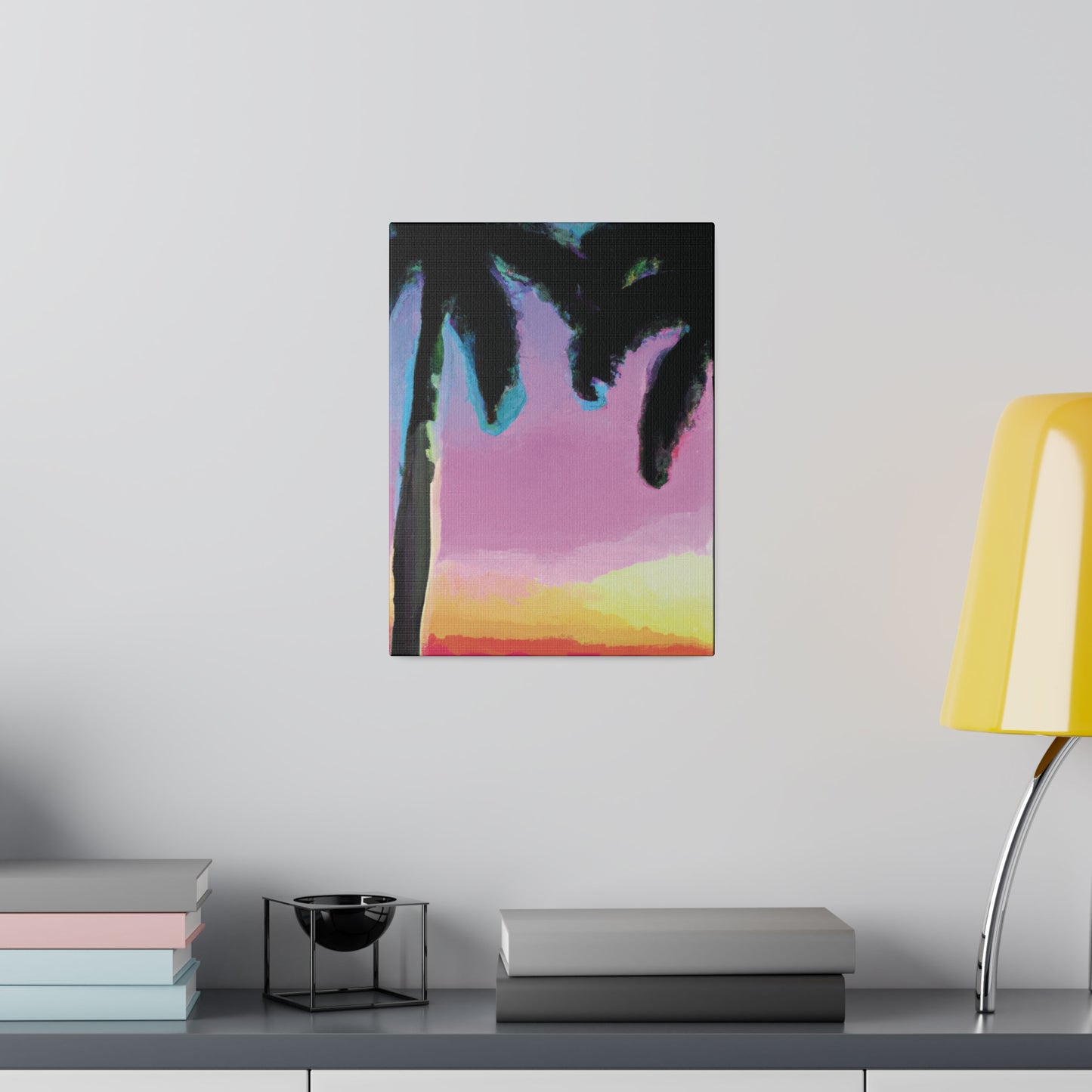 8491N - Miami Beach Sunset Painting Print | Miami | Beach | Sunset | Poster | Home Decor | Wall Art | Canvas