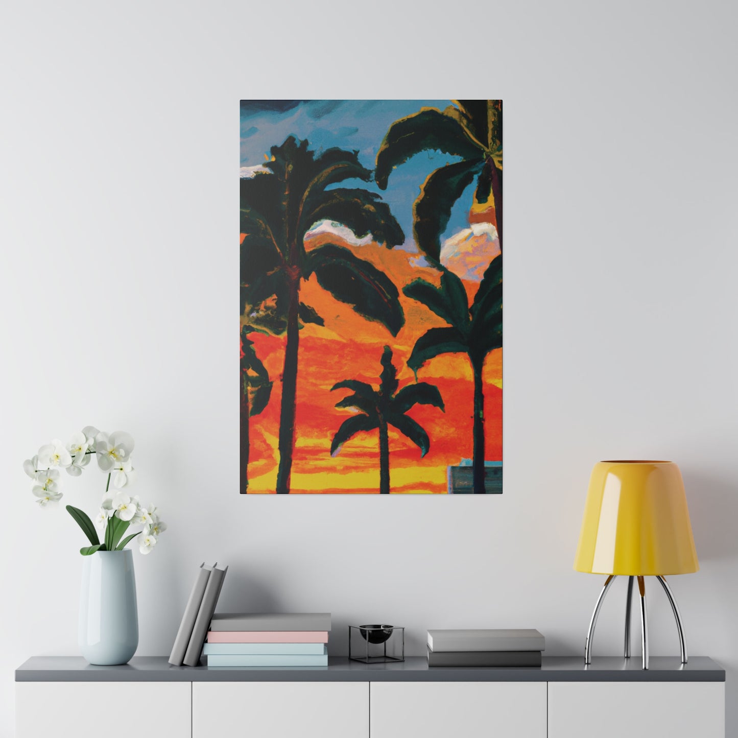 3782G - Miami Beach Sunset Painting Print | Miami | Beach | Sunset | Poster | Home Decor | Wall Art | Canvas