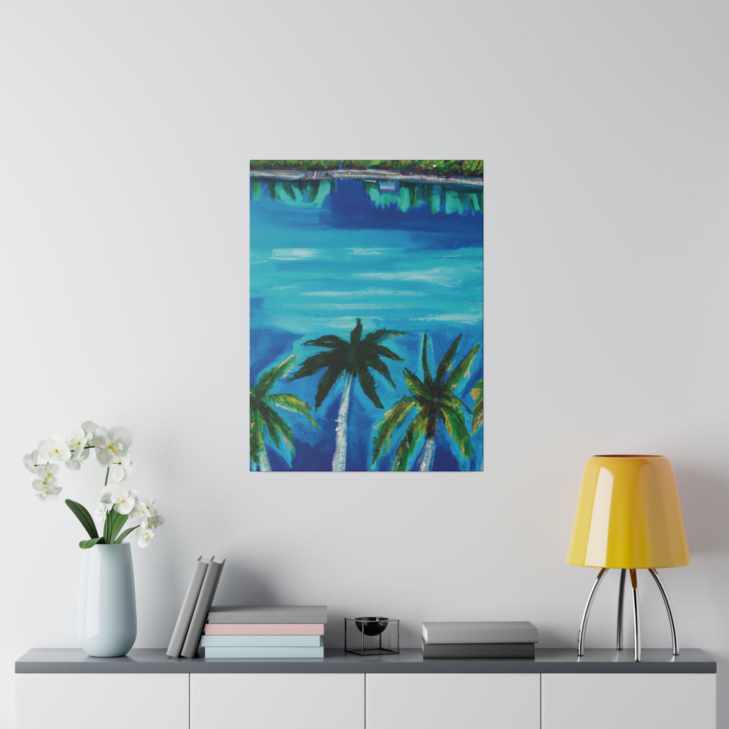 6741K - Bahamas Ocean Painting Print | Bahamas | Ocean | Beach | Poster | Home Decor | Wall Art | Canvas