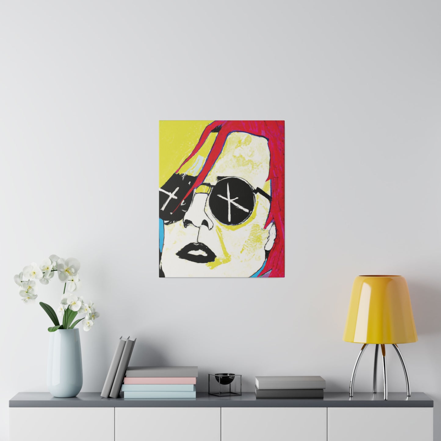 4152P - Rockstar Painting Print | Face | Abstract | Poster | Home Decor | Wall Art | Music Art | Canvas