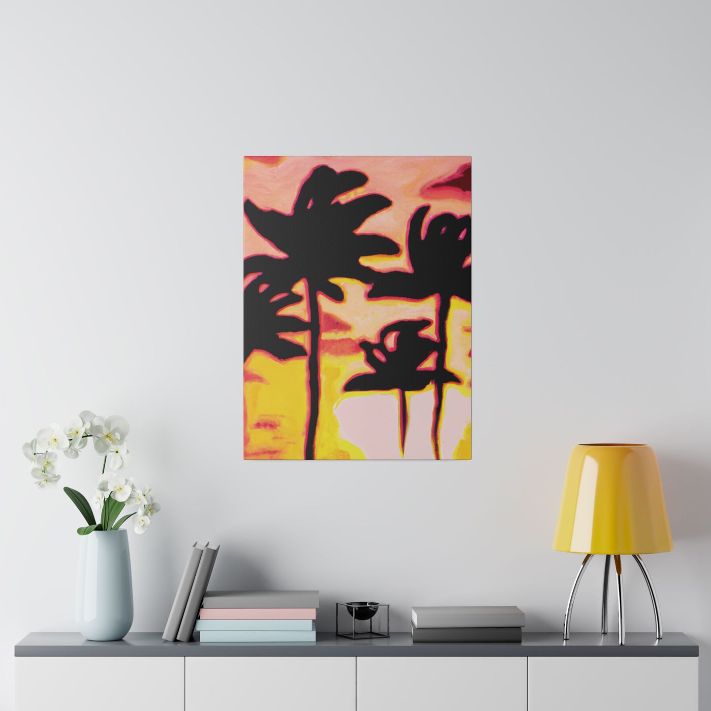 9329P - Miami Beach Sunset Painting Print | Miami | Beach | Sunset | Poster | Home Decor | Wall Art | Canvas