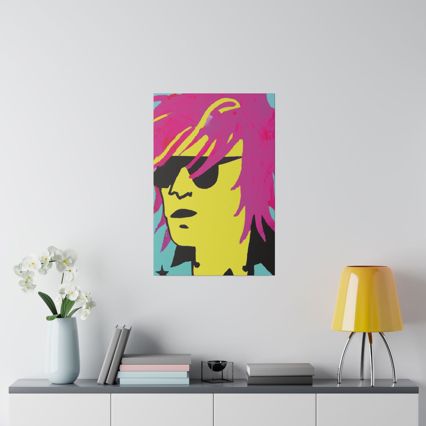 7462L - Rockstar Painting Print | Face | Abstract | Poster | Home Decor | Wall Art | Music Art | Canvas