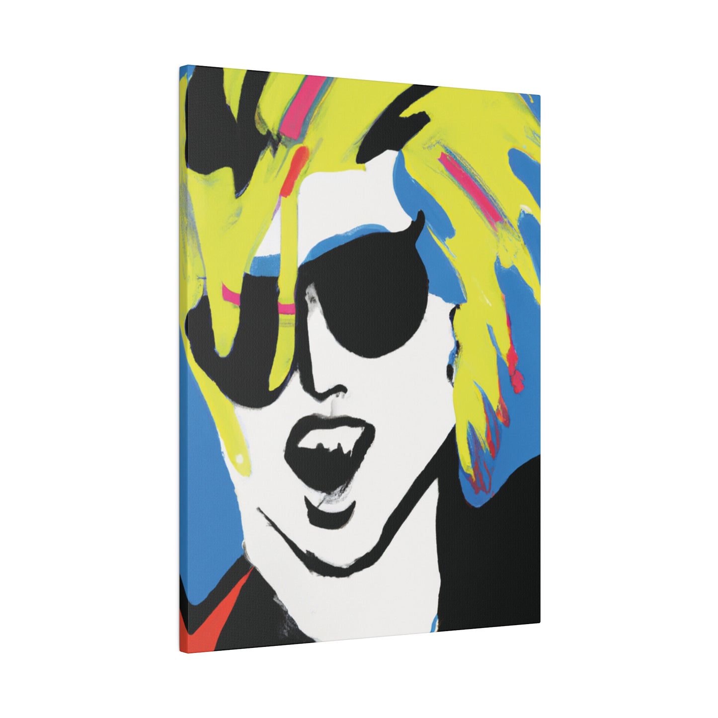 7500X - Rockstar Painting Print | Face | Abstract | Poster | Home Decor | Wall Art | Music Art | Canvas